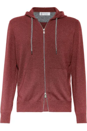 Brunello Cucinelli Hoodie de cachemira con cierre