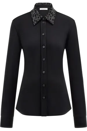 Salvatore Ferragamo Camisa con apliques en el cuello