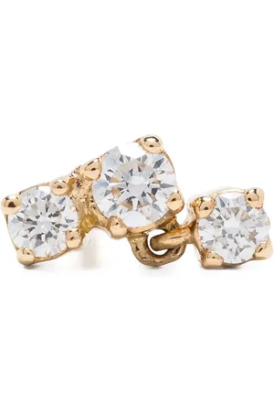 KIMAI Arete Three Drops en oro amarillo de 18kt con diamante