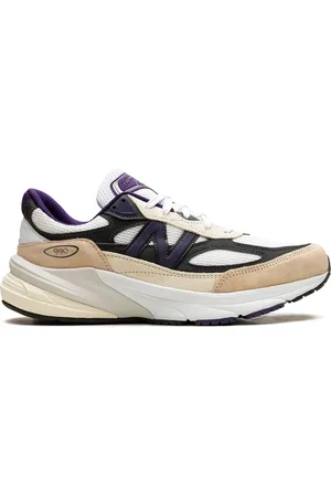New Balance Tenis 990v6 "Made In USA - White/Black Plum" de x Teddy Santis