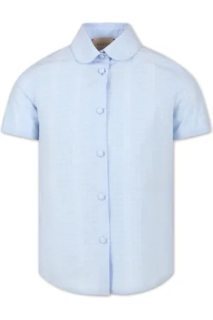 Gucci Camisa con logo en jacquard