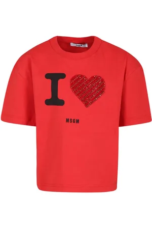 Msgm Playera con logo estampado