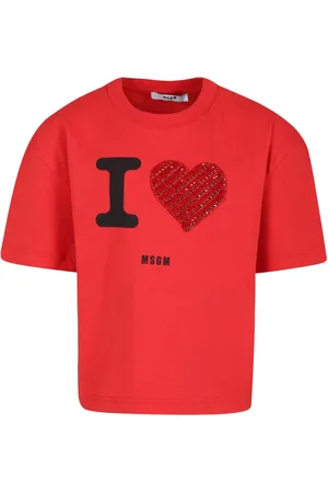 Msgm Playera con logo estampado