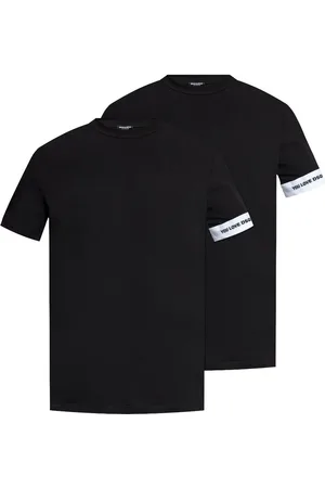 Dsquared2 Pack de dos playeras con logo en forma de corazón