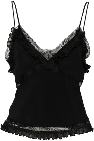 Pinko Camiseta con paneles de encaje