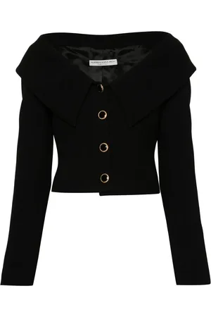 Alessandra Rich Blazer con hombros descubiertos