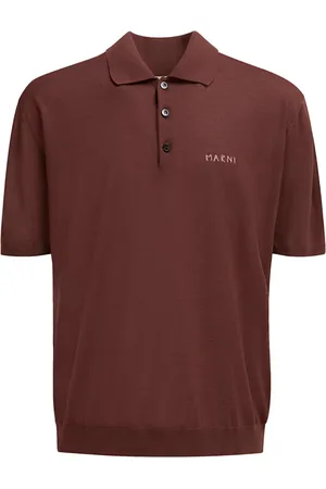 Marni Playera tipo polo con logo bordado