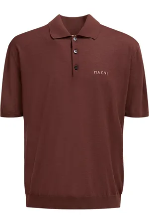 Marni Playera tipo polo con logo bordado