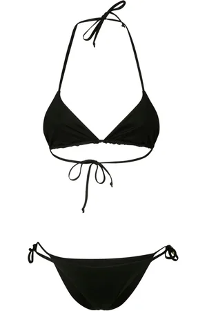FISICO Top de bikini estilo triángulo reversible