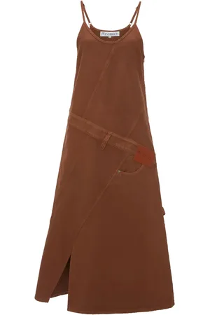 J.W.Anderson Vestido midi con aplique del logo