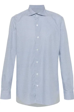 BARBA Camisa con estampado geométrico