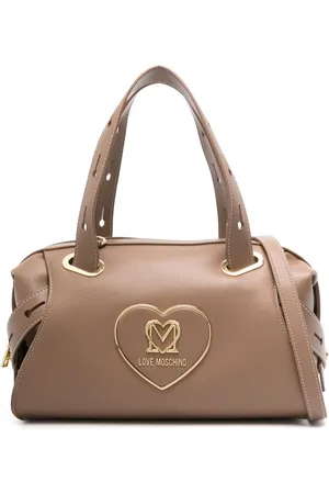 Moschino Tote con placa del logo