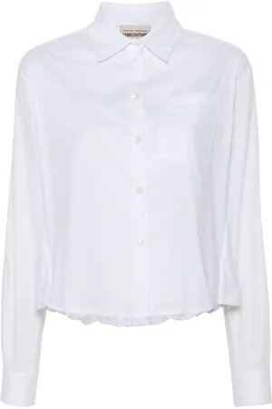 SEMICOUTURE Camisa con dobladillo abombado