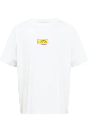 Maison Margiela Playera con parche de motivo de números