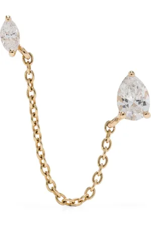 KIMAI Arete Lima en oro amarillo reciclado de 18kt con diamantes