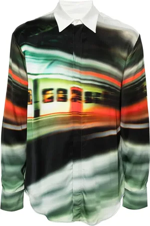Msgm Camisa con estampado Pixel Night Metro de x Google