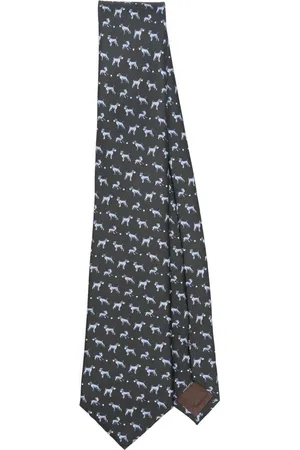 Giorgio Armani Corbata con perro estampado