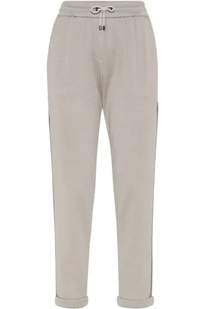 Brunello Cucinelli Pantalones Precious Stripe