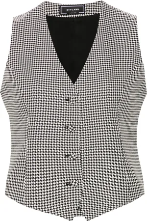 Styland Chaleco con motivo pied de poule