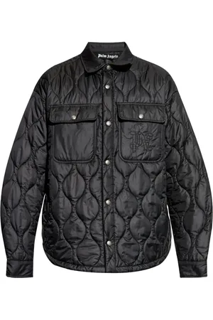 Palm Angels Chamarra capitonada con logo bordado