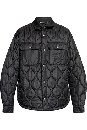 Palm Angels Chamarra capitonada con logo bordado