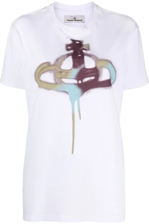 Vivienne Westwood Playera con motivo Orb pintado en espray