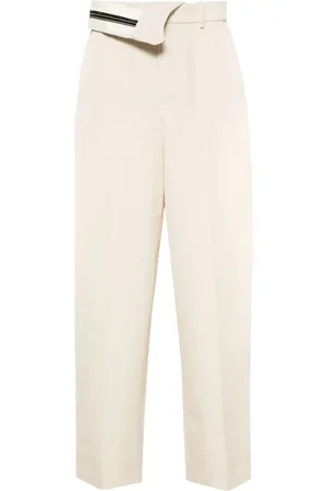 Fendi Pantalones con pretina plegable