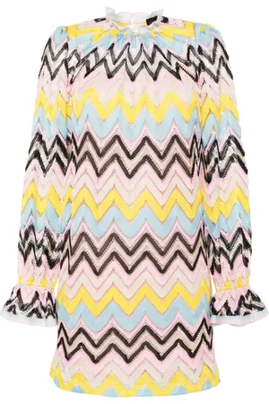 Cynthia Rowley Vestido tejido en zigzag