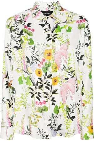 Cynthia Rowley Camisa de seda con botones