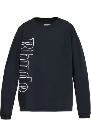 Rhude Sudadera con logo estampado