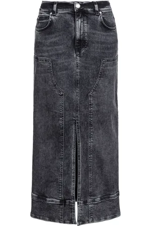 Pinko Falda midi de mezclilla Gregoriana