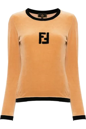 Fendi Top con aplique FF