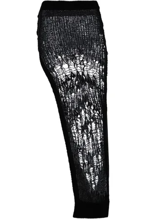Rick Owens Falda de tejido flojo Spider Ziggy