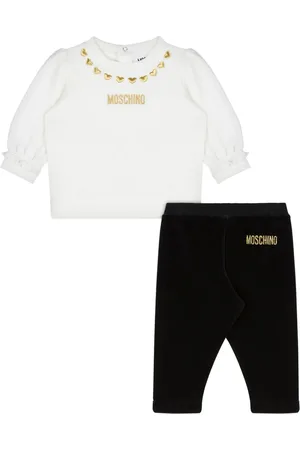 Moschino Pantalones con logo estampado