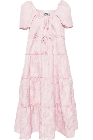Ganni Vestido de cloqué a capas
