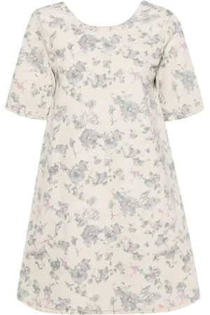 Ganni Vestido midi con estampado floral