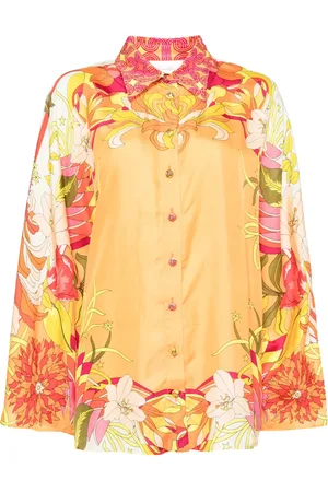 Camilla Camisa de seda con estampado floral