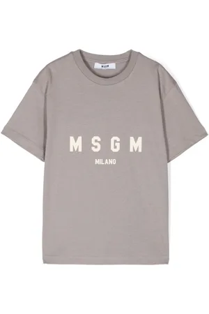Msgm Playera con logo estampado