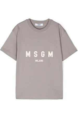 Msgm Playera con logo estampado