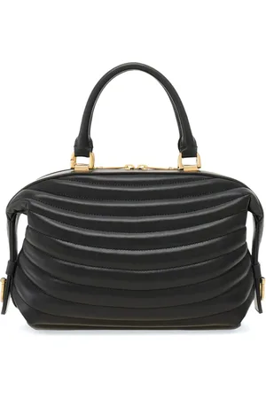 Salvatore Ferragamo Tote bowling capitonada