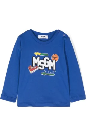 Msgm Playera con logo estampado