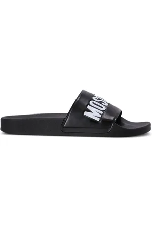 Moschino Flip flops con logo en relieve