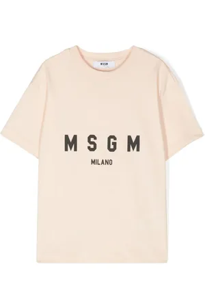 Msgm Playera con logo estampado