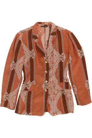Jean Paul Gaultier Blazer con estampado de cachemira 2000