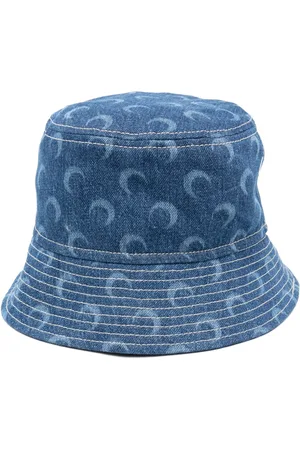 Marine Serre Gorro de pescador con lunas crecientes estampadas