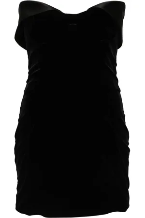 MUGLER Vestido corto con cuello alto