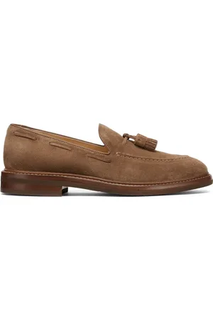 Brunello Cucinelli Mocasines de gamuza