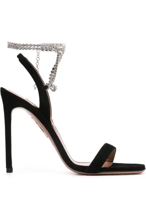 Aquazzura Sandalias de gamuza con tacón de 115mm