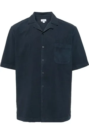 Sunspel Camisa con cuello italiano