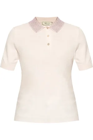 BLUMARINE Playera tipo polo con detalles de strass